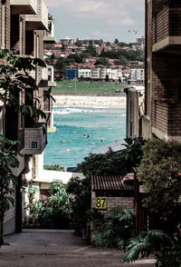 View of city at waterfront