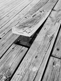 High angle view of hardwood floor