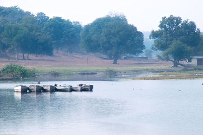 Scenic view of river against sky