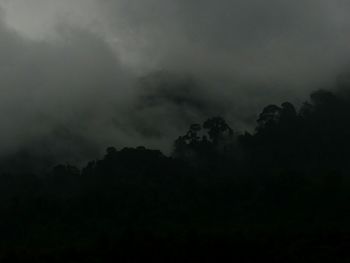 Low angle view of cloudy sky