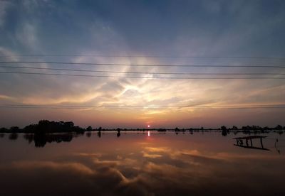 Sunset with views of the floodplain