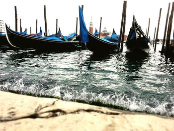 Boats in sea