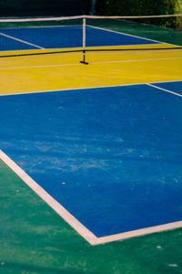 High angle view of empty swimming pool