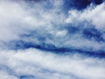 Low angle view of clouds in sky