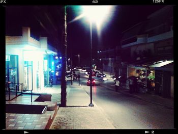 City street at night