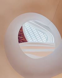 Directly above shot of spiral staircase