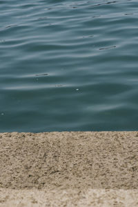 High angle view of beach
