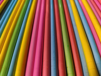 Full frame shot of multi colored pencils