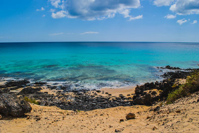 Scenic view of sea against sky