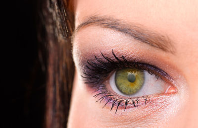 Extreme close-up of woman eye