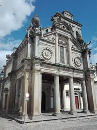 Low angle view of historical building against sky