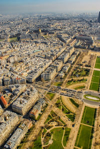 High angle view of cityscape