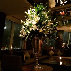 View of dining table in restaurant