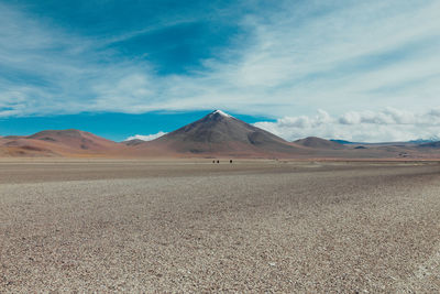 Scenic view of desert against sky