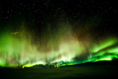 Low angle view of star field against star field