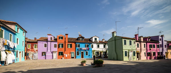 Residential buildings against sky