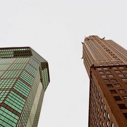 Low angle view of building against clear sky