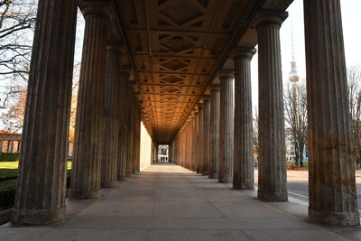 Corridor of historic building