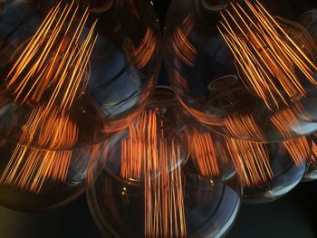 Close-up of illuminated objects