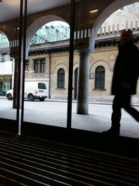 Railroad station platform