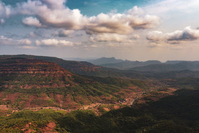 Thrilling view of mountains