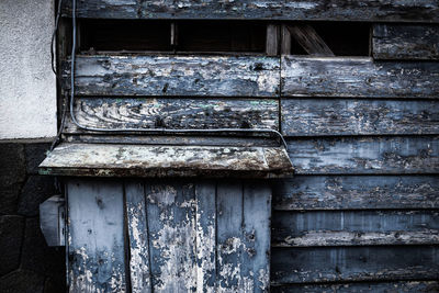 Close-up of old weathered wall