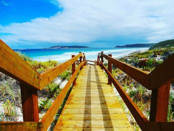 Walkway leading to sea