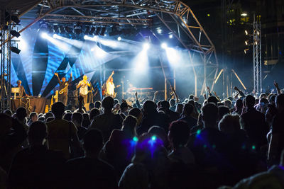 Crowd at music concert