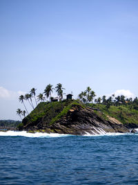 Beautiful scenery of the coast of sri lanka