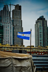Buildings against sky in city