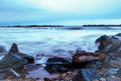 Scenic view of sea against sky