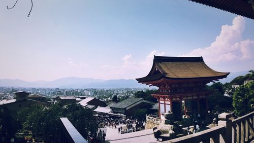 Panoramic view of buildings against sky