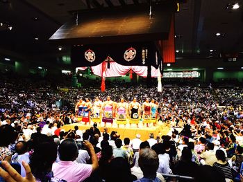 Crowd at night