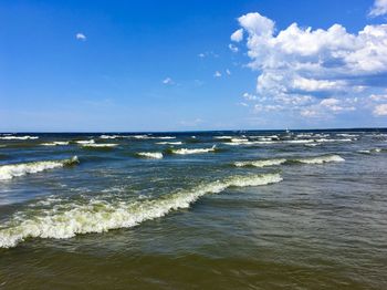 Scenic view of sea against sky