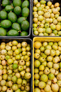 Full frame shot of fruits for sale at market stall