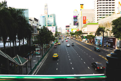 View of city street