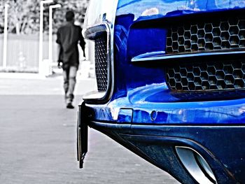 Vintage car in city