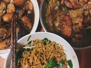 Close-up of served food