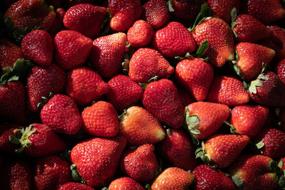 Full frame shot of strawberries