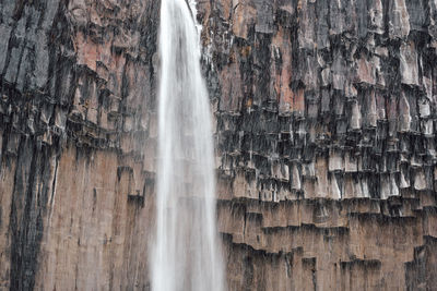 Scenic view of waterfall