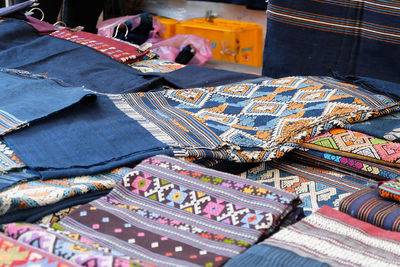 Textile in market for sale