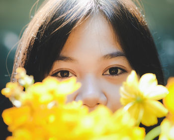 Close-up portrait of girl