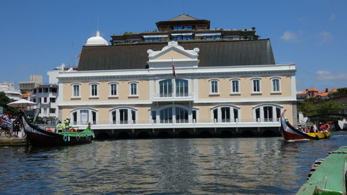 View of buildings at waterfront