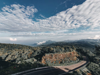 Aerial view of landscape against sky