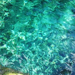 High angle view of water in swimming pool