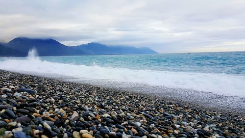 Scenic view of sea against sky