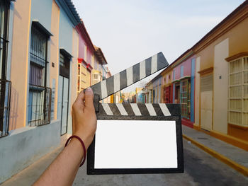 Movie clapperboard