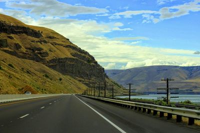 Road passing through mountains