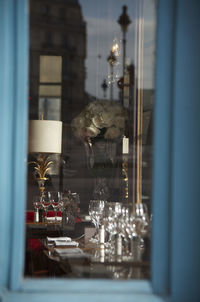 Close-up of illuminated street light