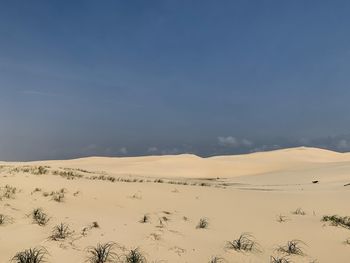 Scenic view of desert against sky